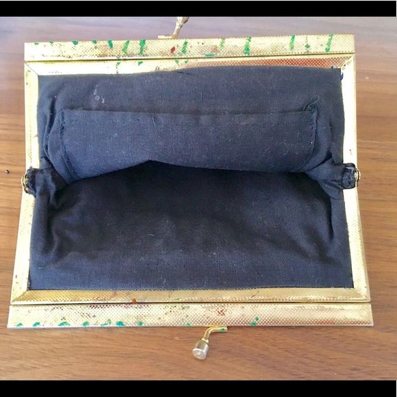 Vintage tapestry evening bag. - Picture 3 of 4